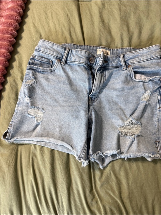 Maurices Pants - Maurices Light Blue Distressed Denim Shorts